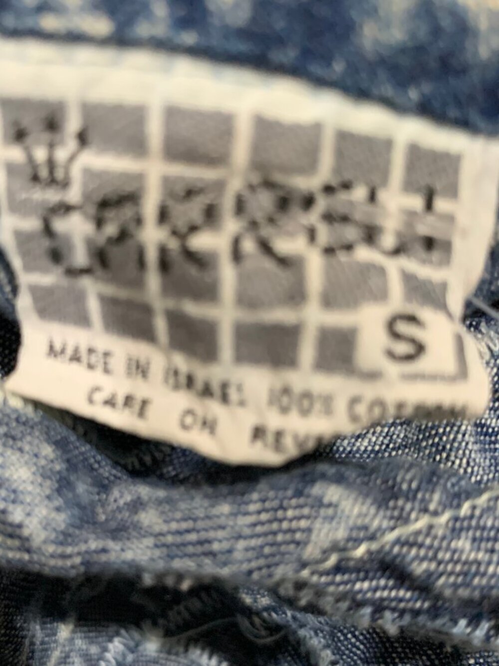 VINTAGE CARRELI CROPPED ACID WASH DENIM JACKETS SIZE S - Picture 10 of 10